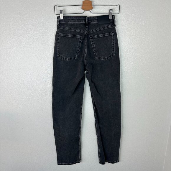 Everlane The High Rise Straight Ankle Jean 26 Washed Black Minimalist Contempora - Picture 7 of 8